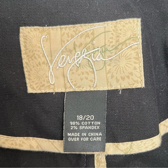 Venezia Black Utility Blazer Jacket Plus Size 18/20 - Picture 4 of 4